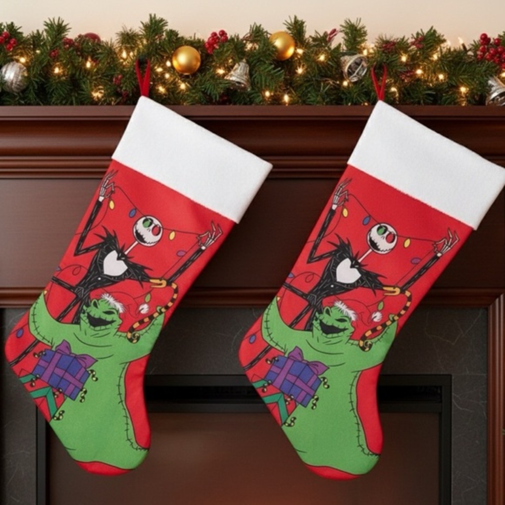 Nightmare Before Christmas Stocking Jack Skellington Oogie Boogie Disney Holiday